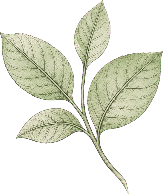 葉の植物画