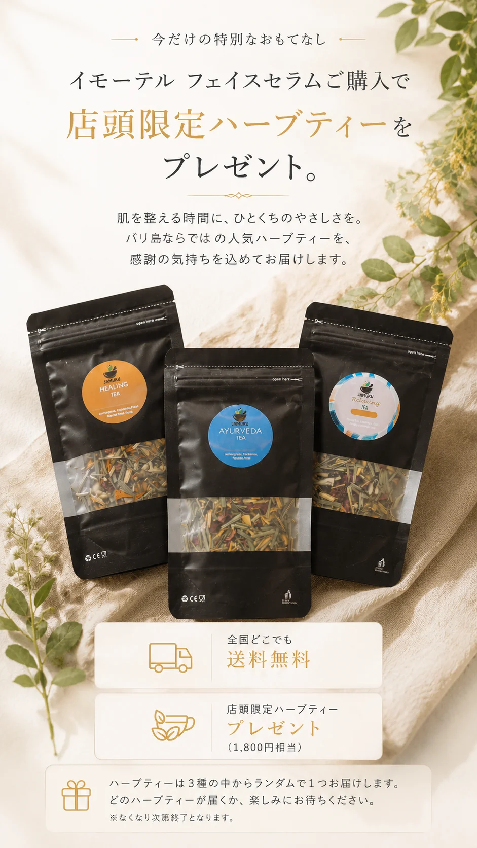イモーテル フェイスセラム キャンペーン情報