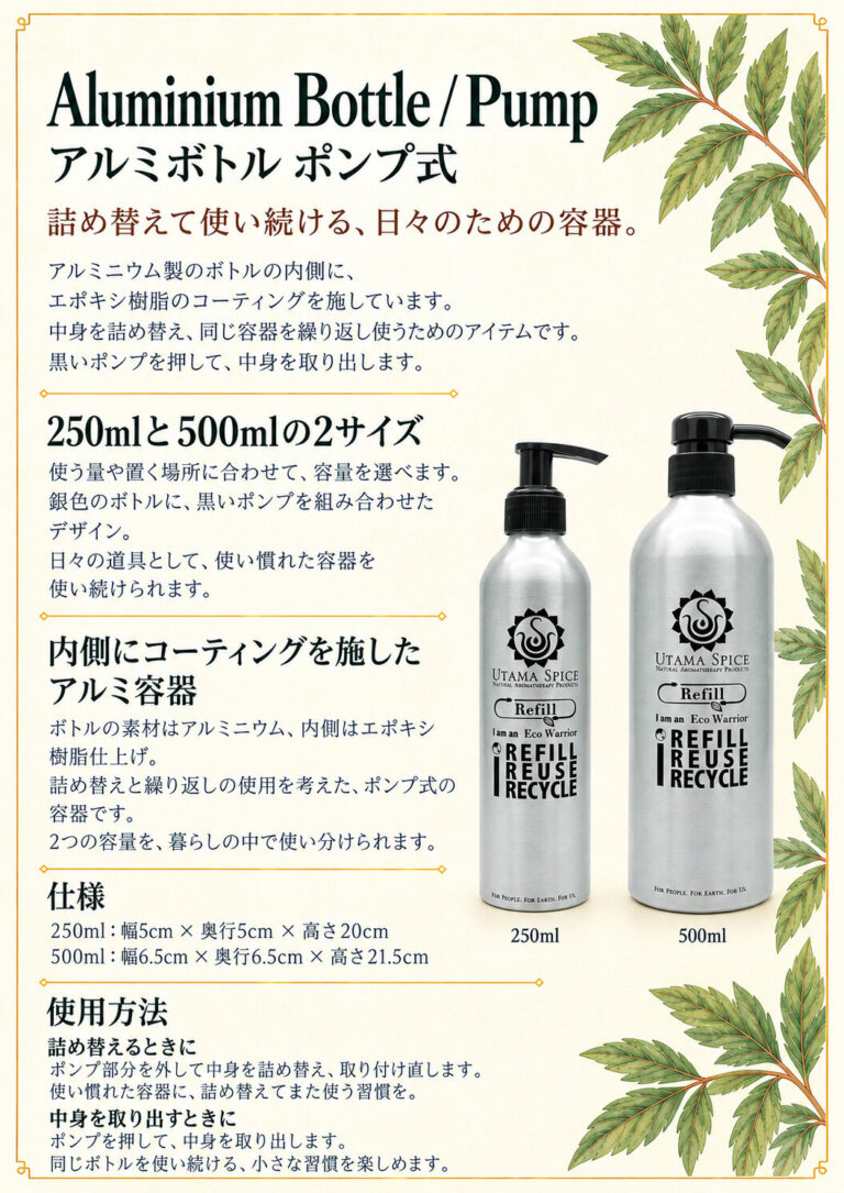 アルミボトル 250ml ポンプの商品案内