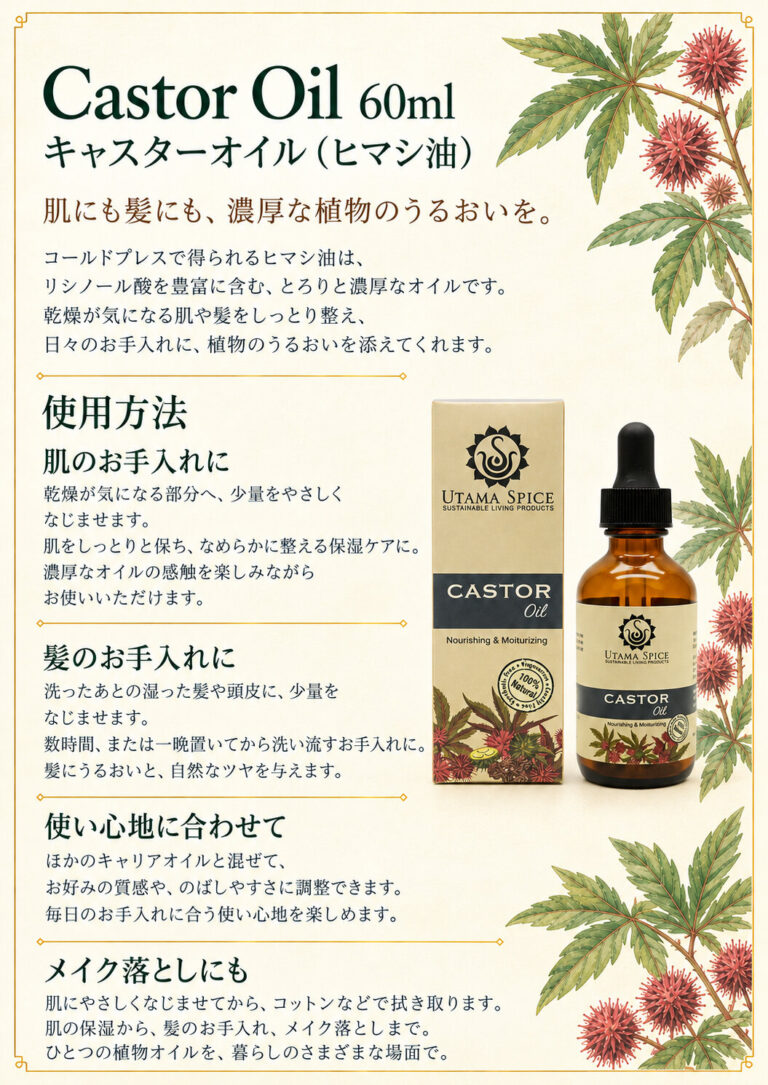 キャスターオイル60mlの商品案内